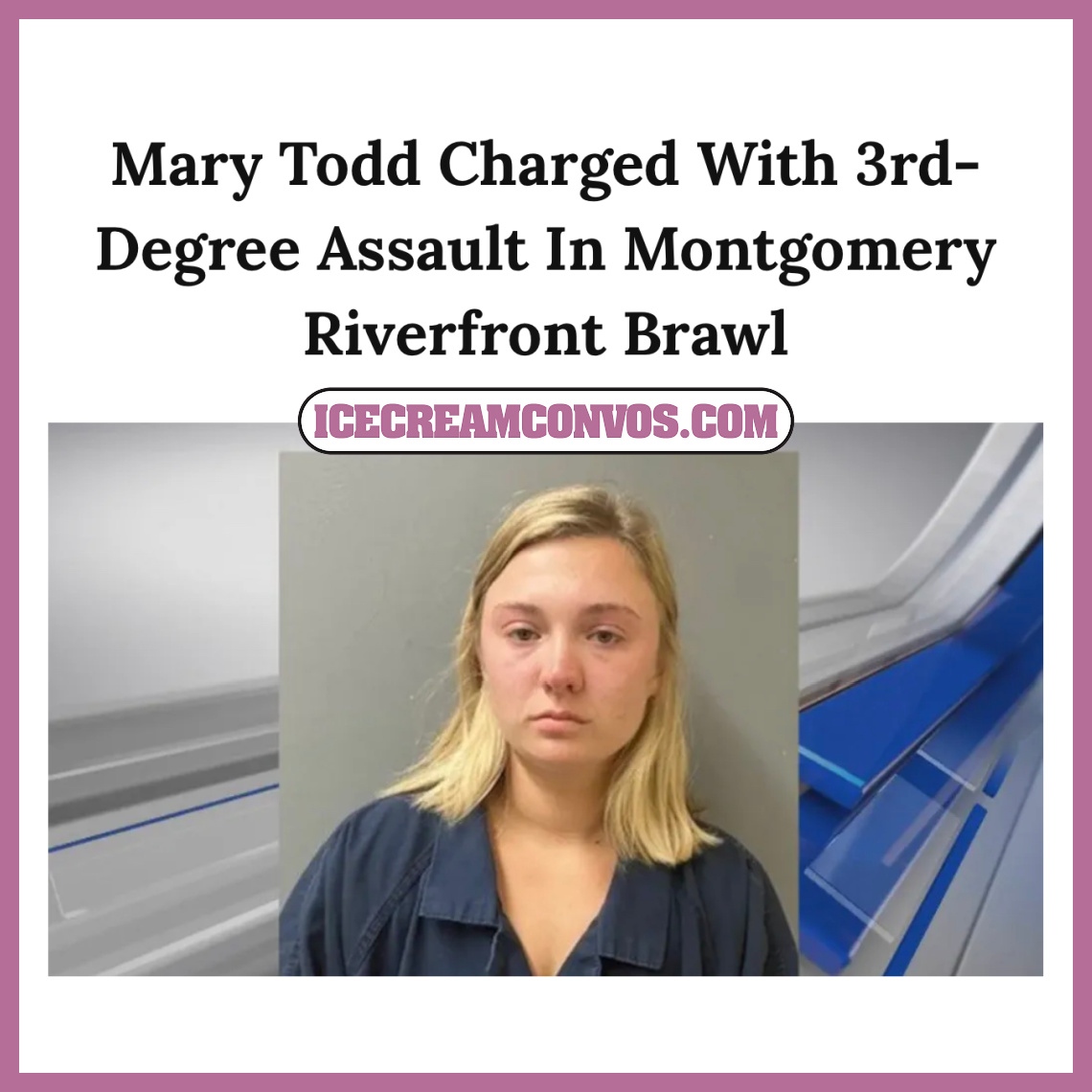 Mary Todd is the latest assailant to be charged with assault in connection to the Montgomery Riverfront brawl on Saturday, August 5. 🚨🍦

Get the scoop 👉🏾 bit.ly/44aruXD

#MaryTodd #Arrested #Montgomery #RiverfrontBrawl #RiverboatBrawl #IceCreamConvos