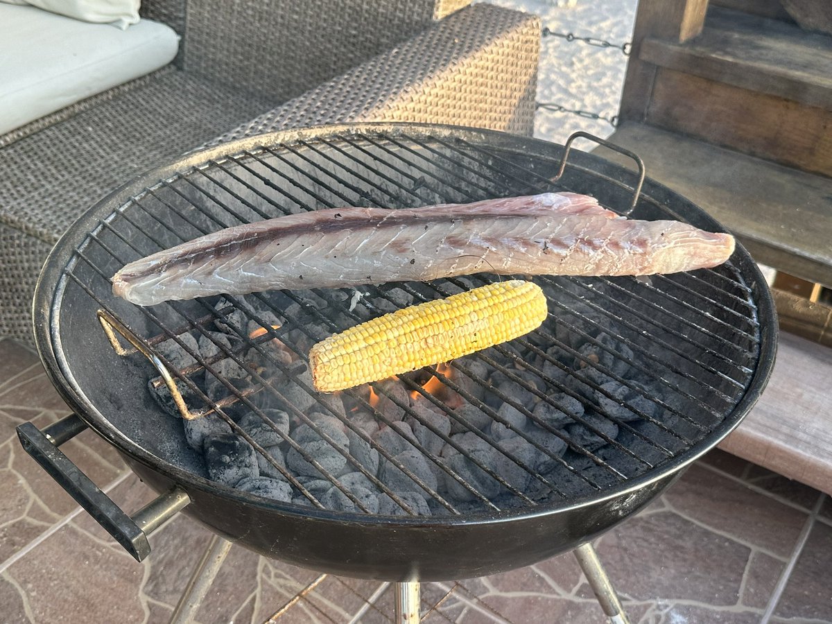 When your catch barely fits on the grill…😏