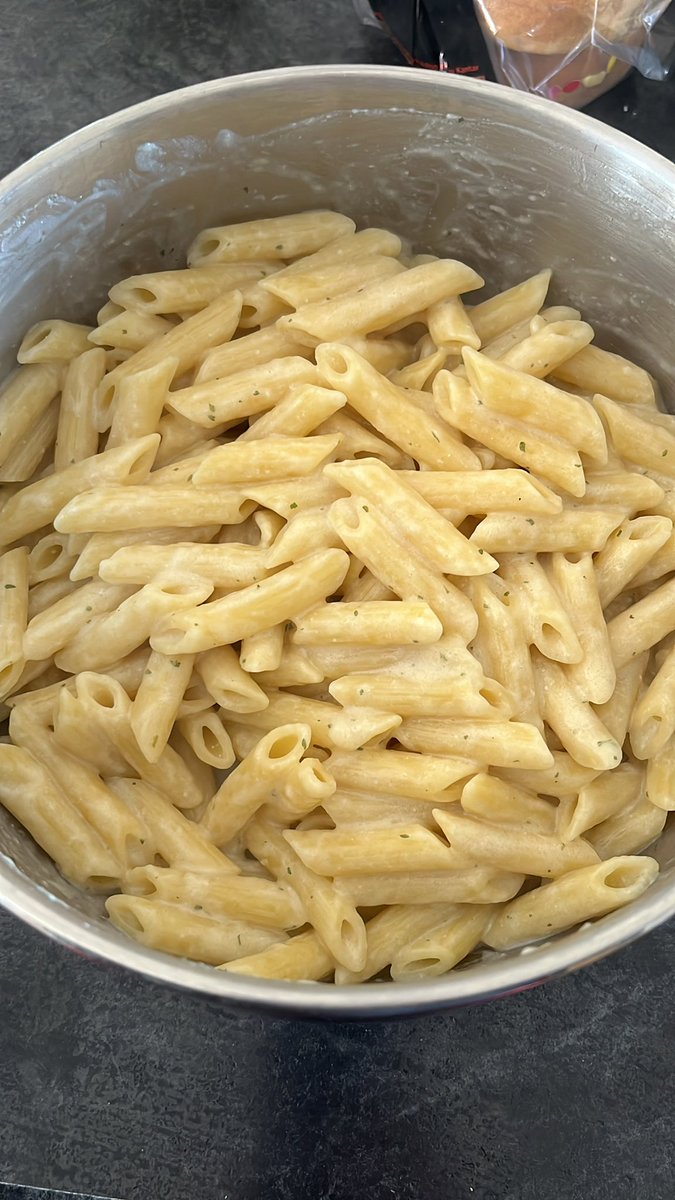 Supper complements of <a href="/SaskWheat/">Sask Wheat</a> 
Thank you for the free 100% Canadian durum semolina penne pasta given out at #AIM2023.  What a great give away!