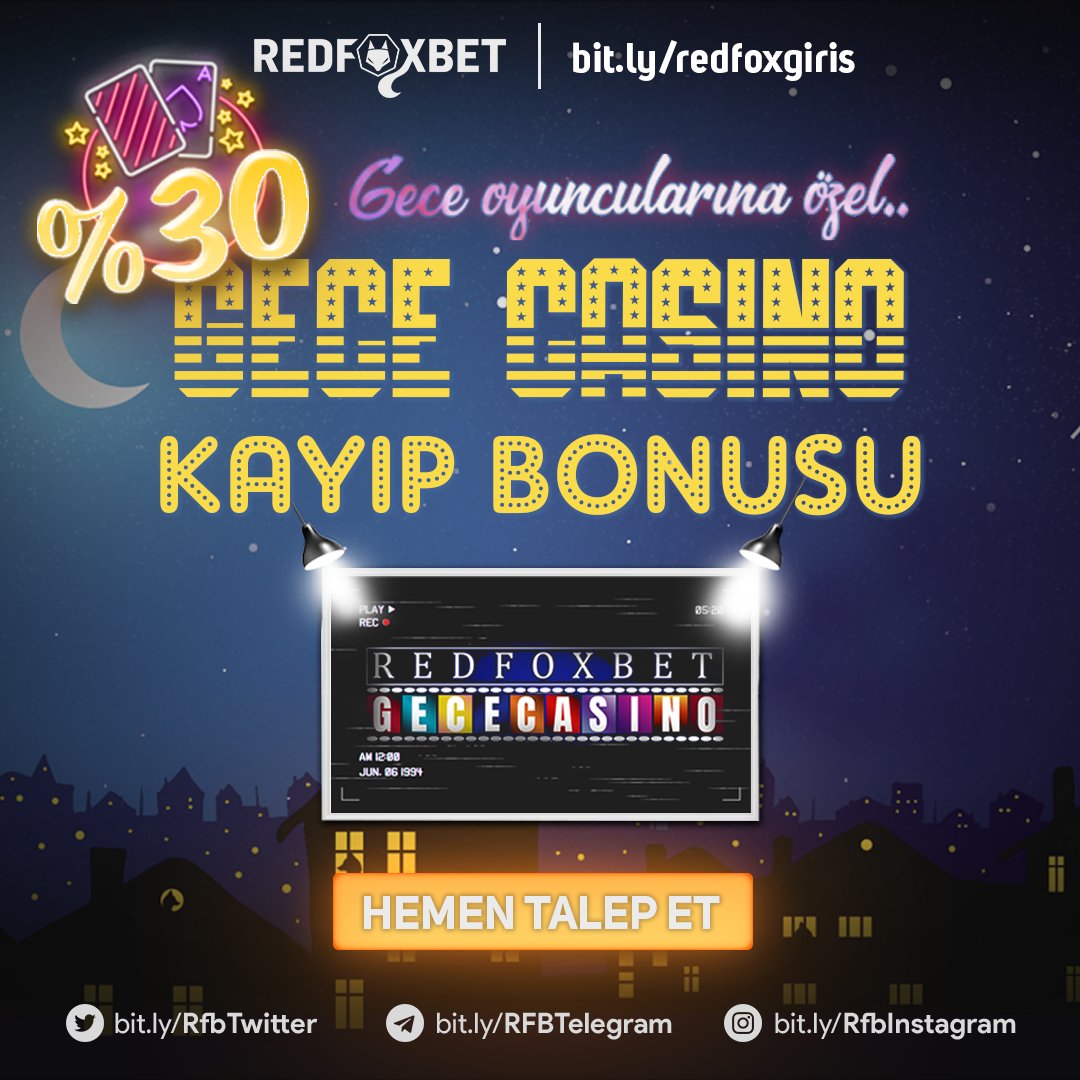 redfoxgiris's tweet photo. 🦊 #RedFoxbet ile #gececasino deneyimi kazandırıyor

🦉 #Gececilere #özel, saat 01:00 ila 07:00 arası olası #casino kayıplarınıza %30'a varan #Kayıp Bonusu #Fırsatı !

🔶 #Hızlı ,güvenilir finansal işlemler ve #eşsiz #bonus fırsatları
👉 https://t.co/fYnuUB3f0j 📲 https://t.co/haxyZyFpjM