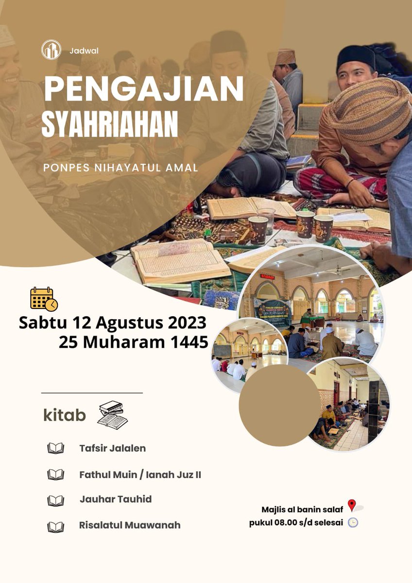 pna_online's tweet photo. Assalamualaikum warahmatullahi Wabarakatuh 
Ka sadayana alumni pondok pesantren Nihayatul Amal diantos kasumpingan nana. 
Niatan ngahirup-hirup agama jeung ngalaksanakeun amanat ama https://t.co/Zja0ygCyJr
