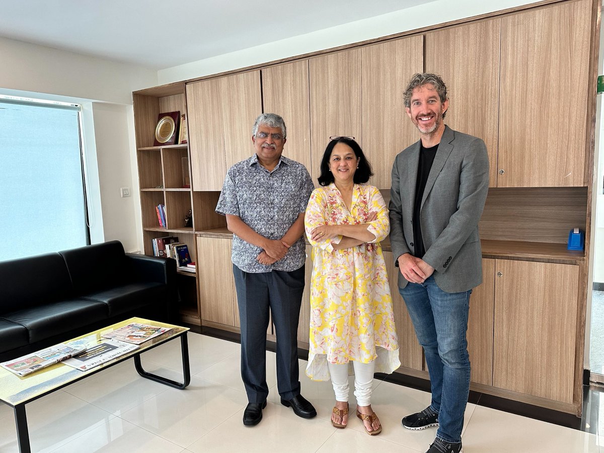 It was a pleasure meeting you @NandanNilekani and @RNP_Foundation. Technology can be a huge force for good, as you have proven in your decades of impact-focussed work. I was fascinated by how you both think about solving the root cause of social issues.