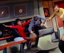SubcommanderT's tweet photo. No one looked as good falling out of her chair as Nichelle Nichols as Uhura: you can tell she was a trained dancer and knew how to use her body right up to her fingertips… https://t.co/tnE8JuViDK