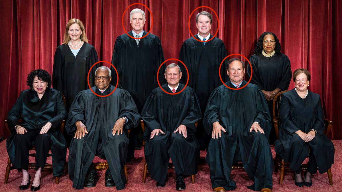 After Clarence Thomas hid his shitload of accepted bribes & Samuel Alito hid his luxury vacations & John Roberts hid his wife’s income & Neil Gorsuch hid his real estate transaction & Brett Kavanaugh hid his mysteriously paid off debts - it’s time to rebalance the Court.