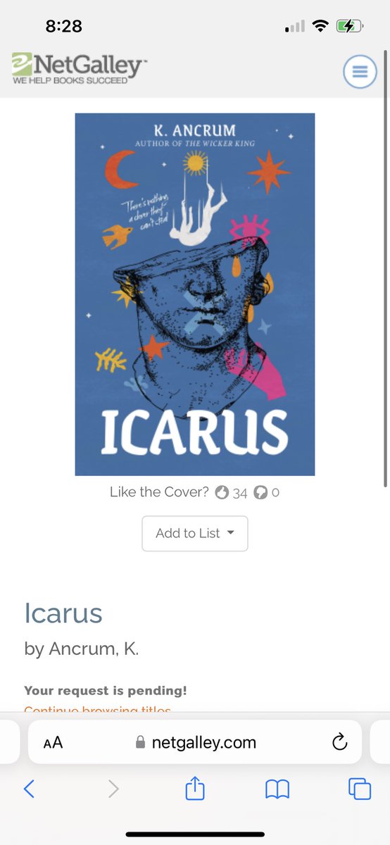 Ashleyjreads's tweet photo. Oh I hope I get to read this one!! You know I love me some @KaylaAncrum !! This is an author that is most definitely a favorite author to me!!  #Icarus #NetGalley https://t.co/YzNzySskjI