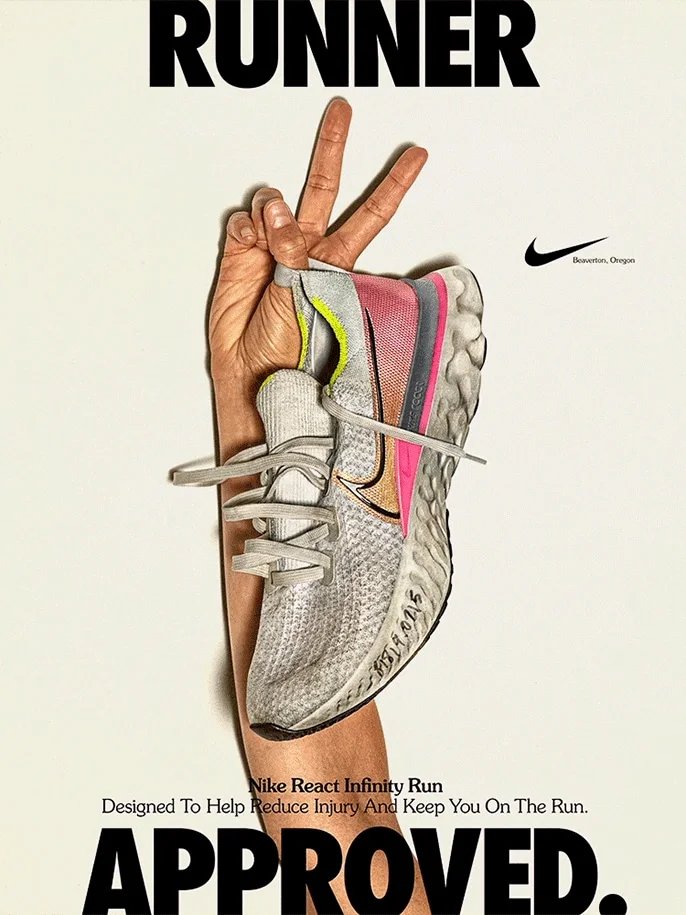 FreshBrewRC's tweet photo. @claytonchambrs Nike did a pretty cool campaign where they used the test shoes for the Infinity React a while back. https://t.co/88sVvvrFhA