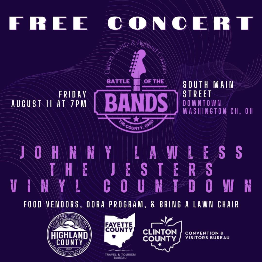 CountyHighland's tweet photo. Food, DORA, and a FREE concert! No better way to spend a Friday night. Come cheer on Highland County’s own, The Jesters!
#hereinhighland #tourism #ecdev https://t.co/Gizu2R9DAU