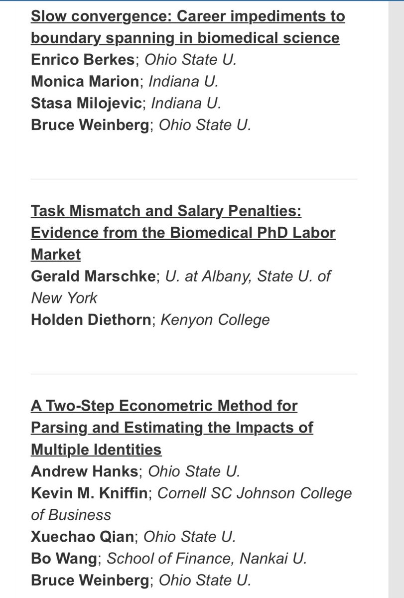 Big Thanks to participants in #aom2023 symposium on doctoral graduates’ careers. Should be great to see eventual articles stemming from the talks <a href="/AOMConnect/">Academy of Management</a> 
Special Thanks to sponsors (in alpha order) <a href="/HR_Div_AoM/">HR AOM</a> <a href="/AOM_OB/">AOM Organizational Behavior Division</a> <a href="/AOM_TIM/">AOM TIM Division</a>