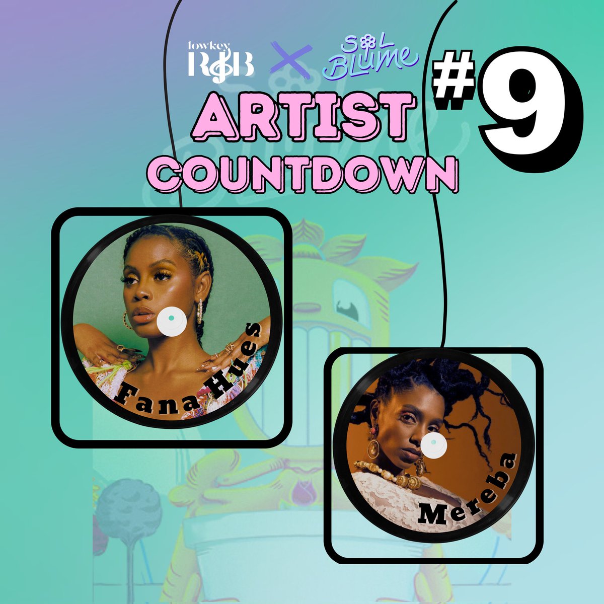 Lowkey_RnB's tweet photo. We're down to single digit days till @solblume ! 9️⃣ and counting! Who's ready for @mereba and @fanahues ?!
#countdown #9days #9 #singledigits #lowkeyrnb #lowkeyrnblume #solblume #solblume2023 #festival #rnb #fanahues #mereba https://t.co/WSUtwpkHzo