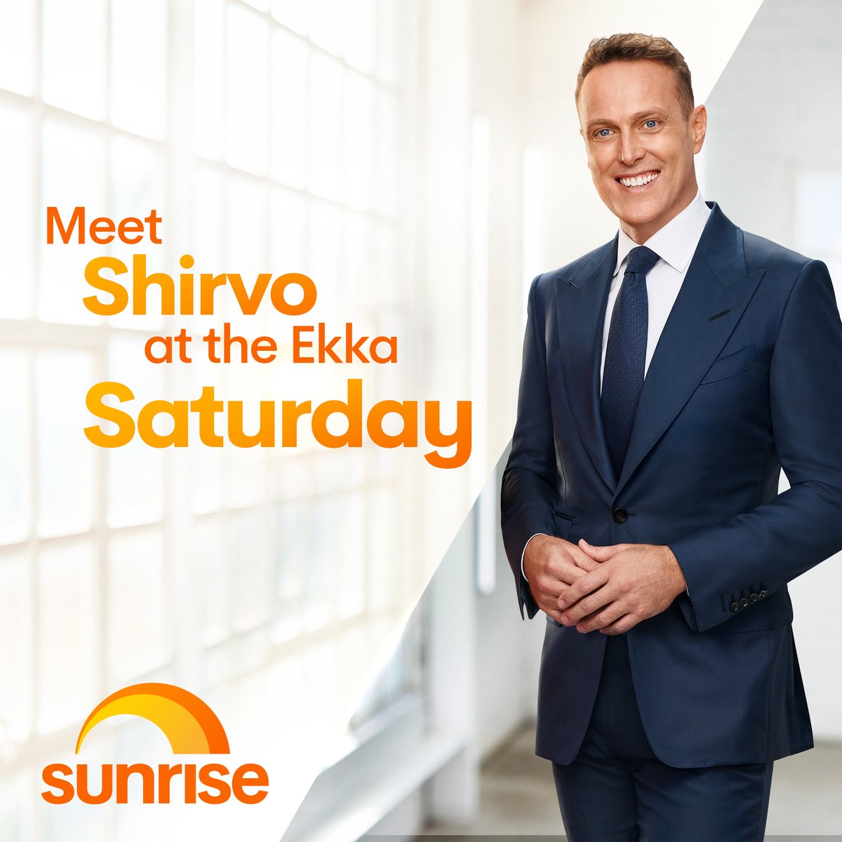 sunriseon7's tweet image. If you're in Brisbane this Saturday, make sure to head down to the Channel 7 Pavilion and say g'day to Shirvo at The Ekka!