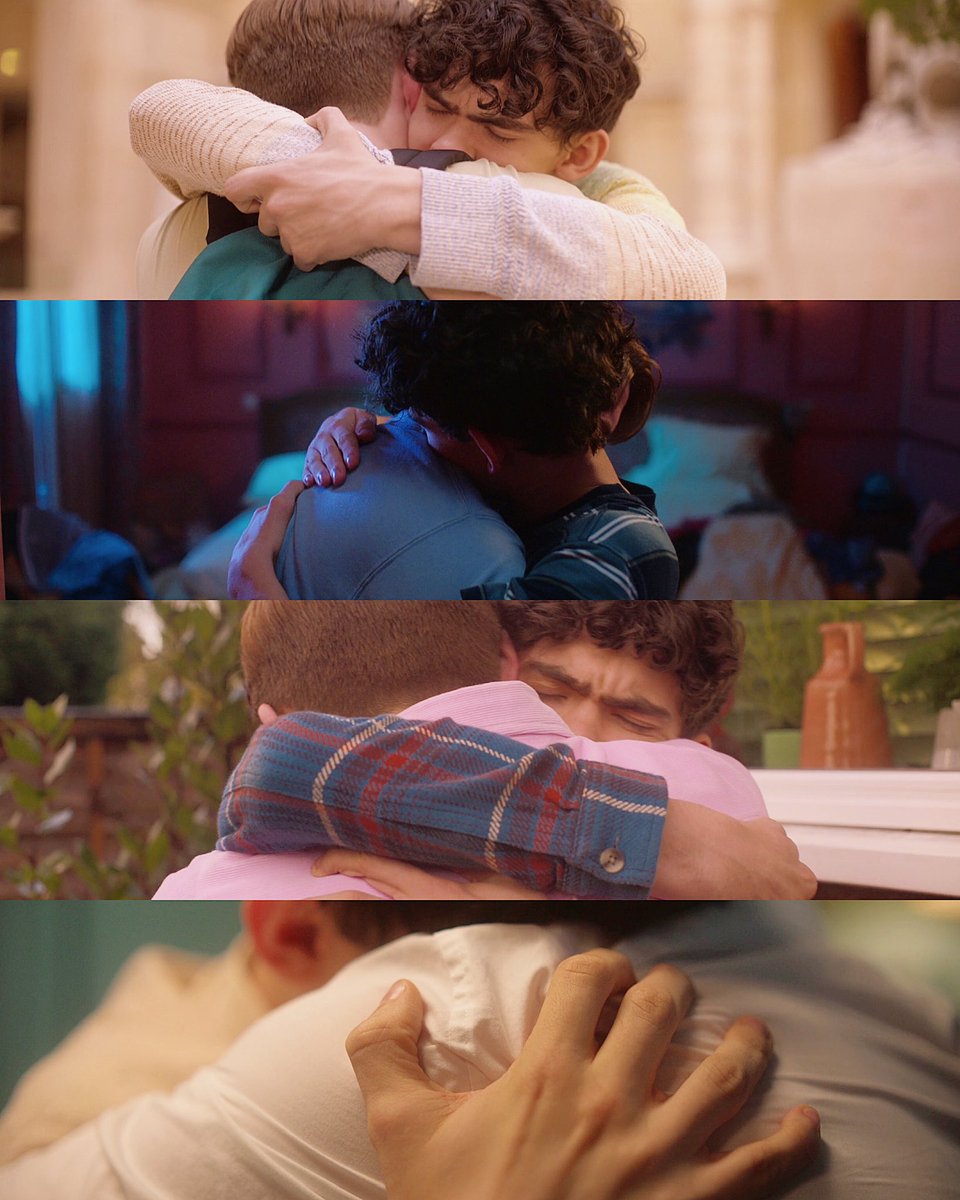 dailyjlocke's tweet photo. the way charlie hugs nick like he would never let go https://t.co/pGhhEw91yn