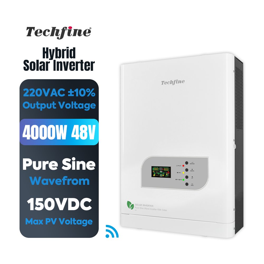 TechfineLtd's tweet image. Transform your energy with our Solar Inverter!
Harness the power of the sun and enjoy clean, renewable energy for your home or business. With transformer-based technology and 100% pure sine wave output, our solar inverter ensures efficient and reliable electricity conversion.