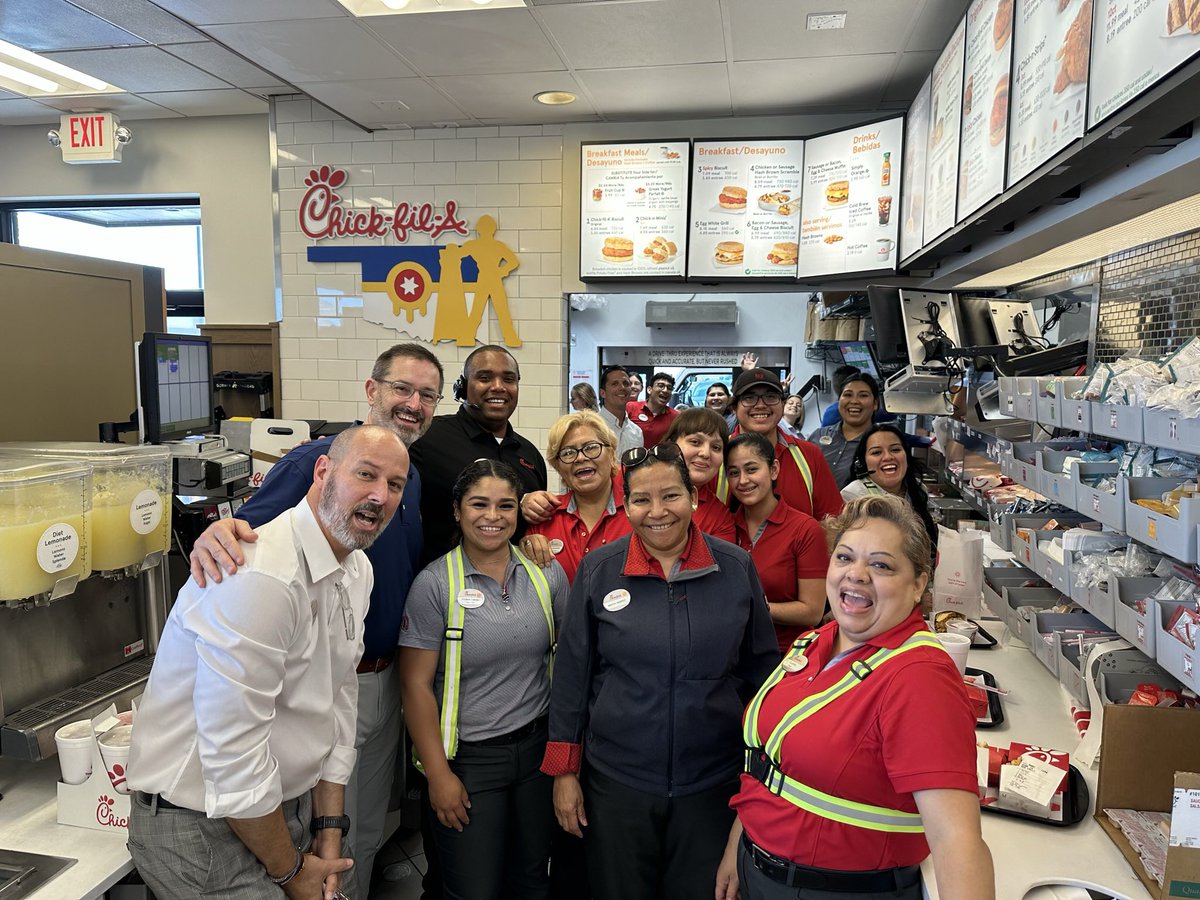 Our #cfasouthroads team hosting some guests from our Chick-fil-A Support Center!