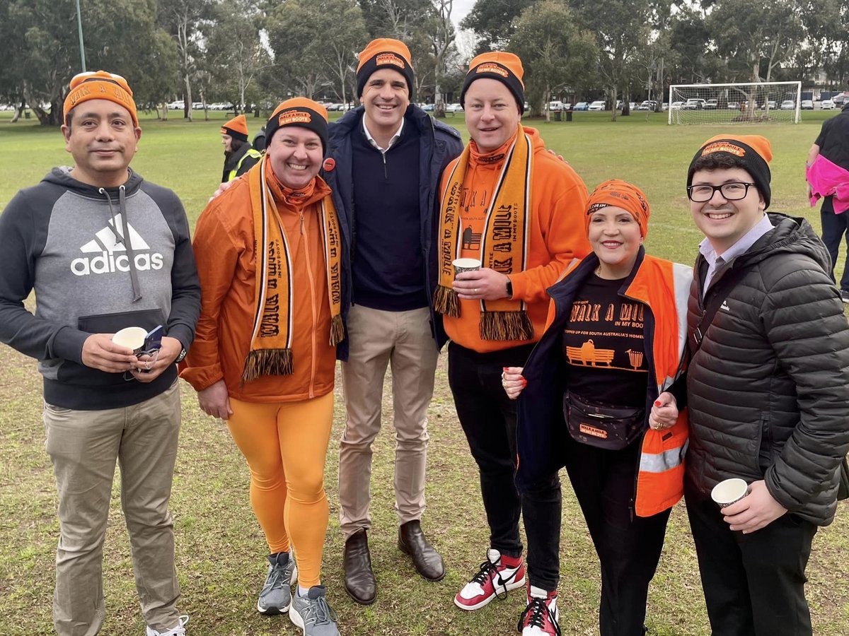 Matt Osborn (@mattosborn) on Twitter photo <a href="/HuttStCentre/">Hutt St Centre</a> Thanks to your generosity, the @cityofpae has so far raised $7,044 to help end homelessness.
We joined a huge crowd this morning for the Final Mile, including the Governor of South Australia and the Premier, <a href="/PMalinauskasMP/">Peter Malinauskas</a>.
Since 2015, PAE has raised $50,331 for <a href="/HuttStCentre/">Hutt St Centre</a>. <a href="/HuttStCentre/">Hutt St Centre</a> Thanks to your generosity, the @cityofpae has so far raised $7,044 to help end homelessness.
We joined a huge crowd this morning for the Final Mile, including the Governor of South Australia and the Premier, <a href="/PMalinauskasMP/">Peter Malinauskas</a>.
Since 2015, PAE has raised $50,331 for <a href="/HuttStCentre/">Hutt St Centre</a>.