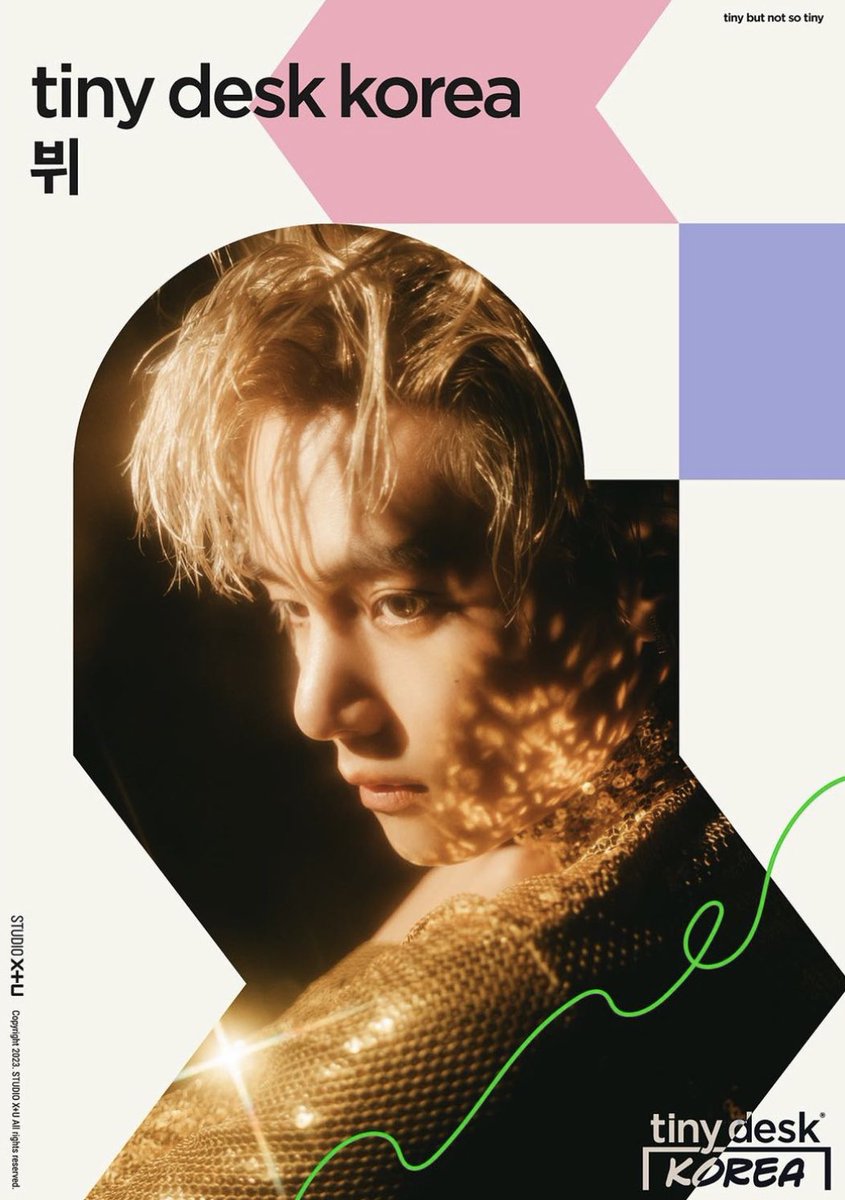 V is part of the artist launching lineup for Tiny Desk Korea!