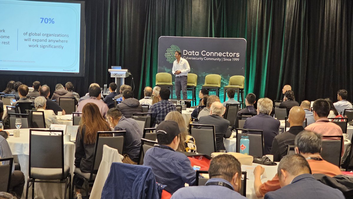 manageengine's tweet photo. We're live at @DataConnectors Cybersecurity Community Vancouver!

Our experts, Dinesh Babu, Shadrick MariaSingam, Sameer Khan, and Nimesh Jain, are here to answer all your questions.

#CyberSecConf #cybersecurity https://t.co/RiJrqPmeij