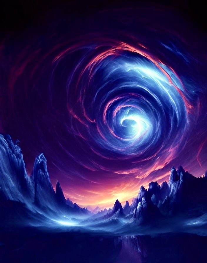 NagohCreative's tweet image. GN 𝕏 - Story-time &amp;amp; Prompt in ALT.

“Unsure of what our world was witnessing, the sky twisted and churned opening wide, the sound of a thousand winds howling into the deep dark night abyss, the center growling and glowing brighter, was this another world? Is it coming to us, are…