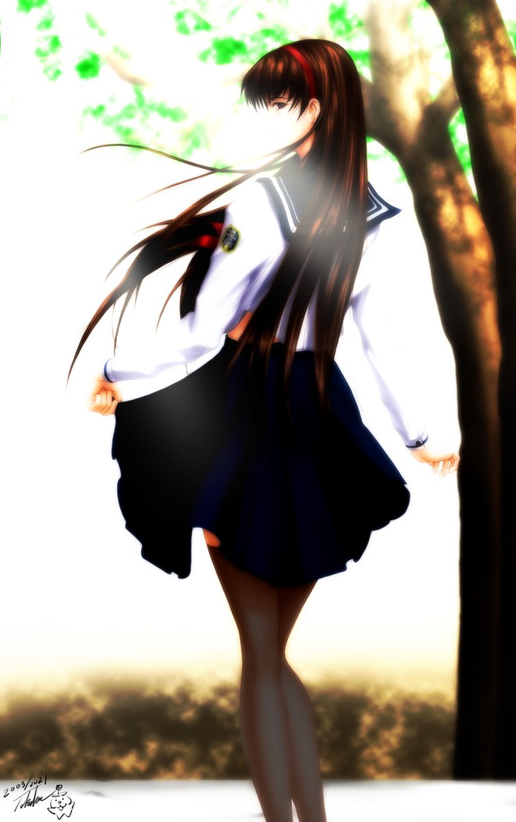 セーラー服は好きだけどオリジナルだとこれぐらいしかないかも?🙄
古いので色々修正して顔を奇麗に見えなくしてたりしますね～。
HPには修正前の物がまだあるよ!😣

#これを見た人はセーラー服の画像を貼れ 