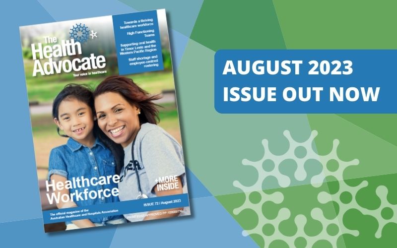 We have not one but 2 researchers contributing to @AusHealthcare's August #TheHealthcareAdvocate @kehug for 'Towards a thriving healthcare workforce' and @BodilRasmussen4 for 'Staff shortage and employee-centred rostering'. bit.ly/3KAfAiW @DeakinQPS @GLOBE_Deakin