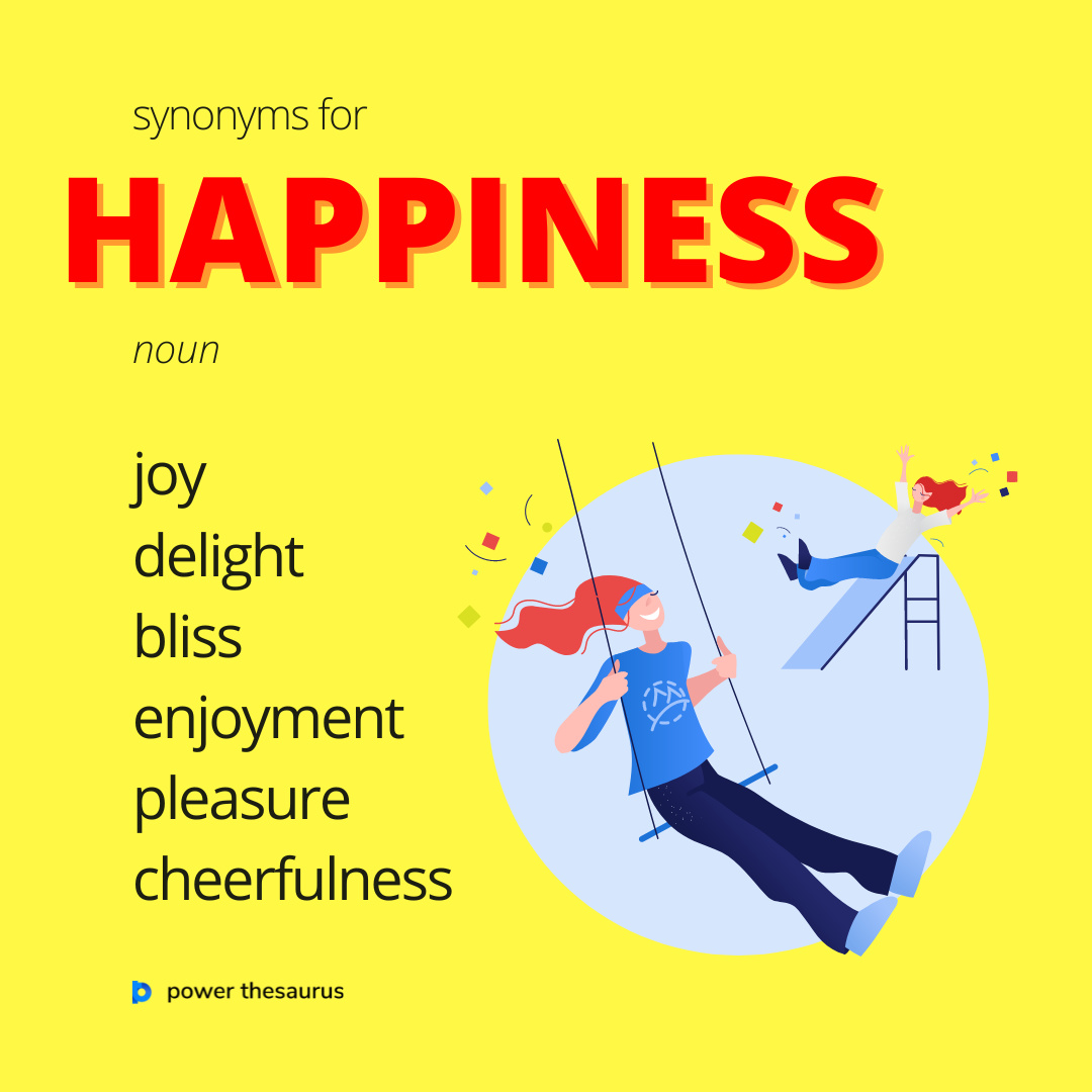 Power Thesaurus on X:  Joy is a feeling of great  happiness. E.g. Salter shouted with joy. #learnenglish #thesaurus # synonyms #ielts  / X