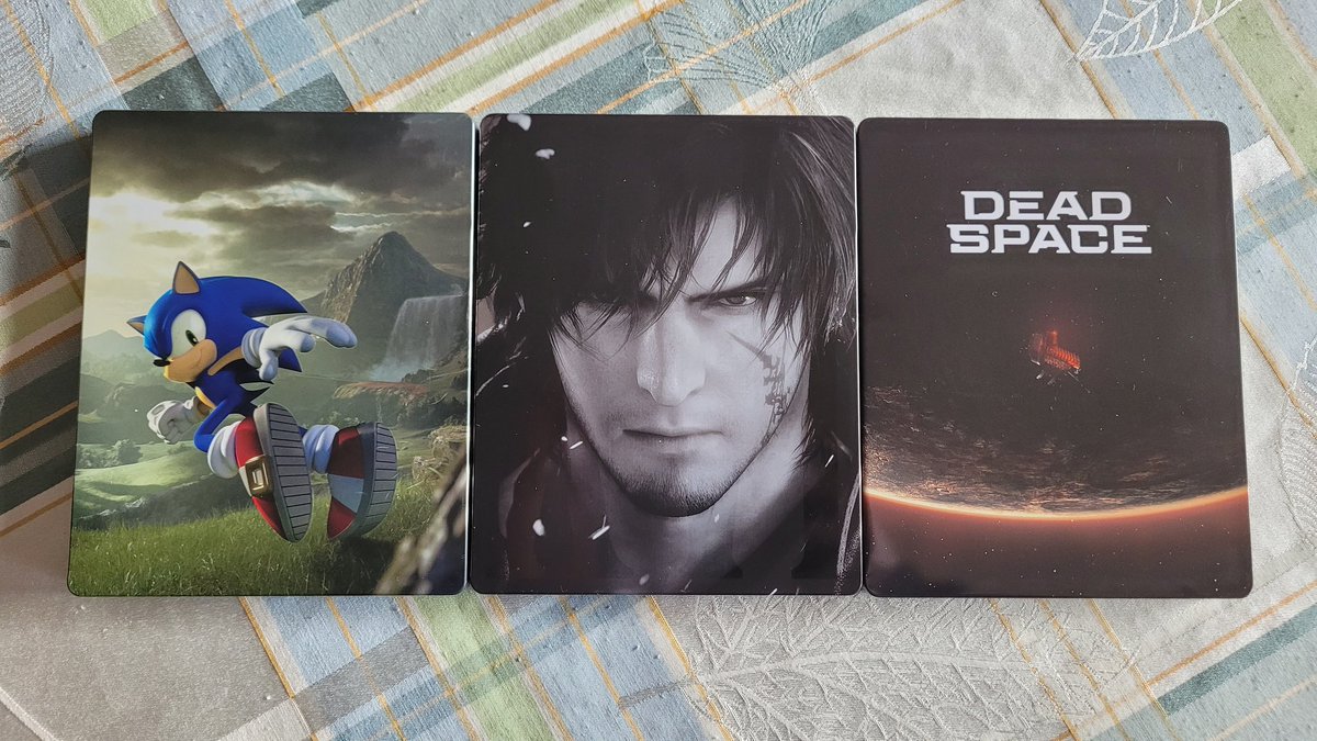 Valkian24's tweet photo. My local @EBGamesAus had a few Steelbooks for $5 each in honour of #starlightweek, so why not? Especially for the games I own! (They also had Pokemon Scarlet/Violet ones as well) https://t.co/AmHLt2bzoZ