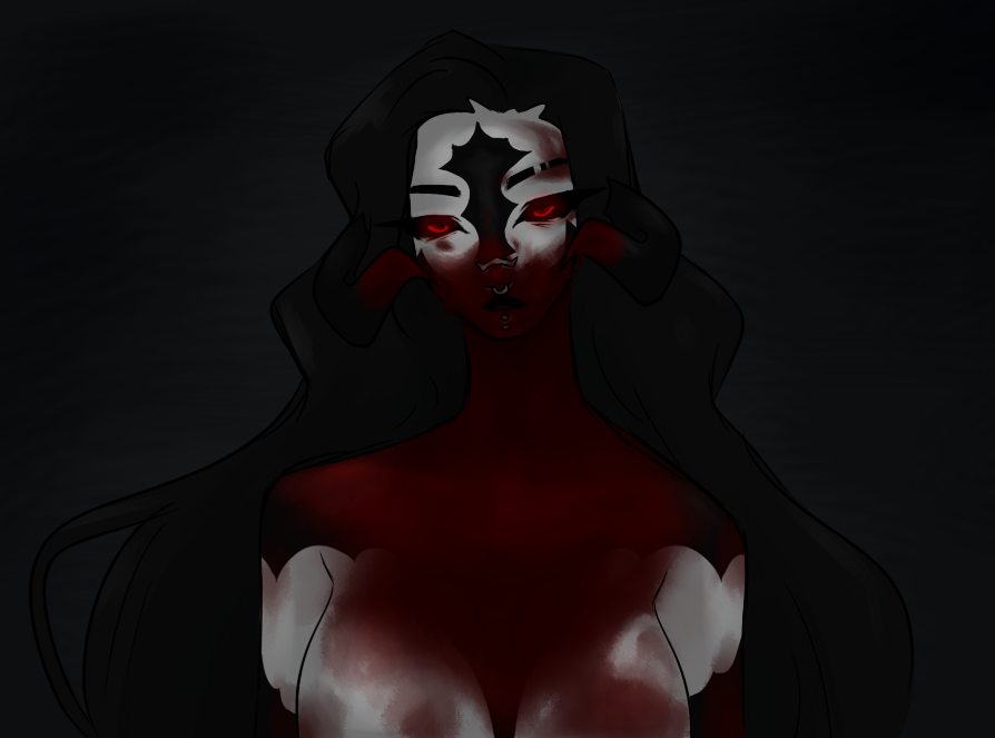 universaIwill's tweet photo. im going thru my art looking at old art and seeing if i can salvage any wips and i Still need to finally go and finish this one up. shout out to women covered in blood https://t.co/K7E6Ni99nU