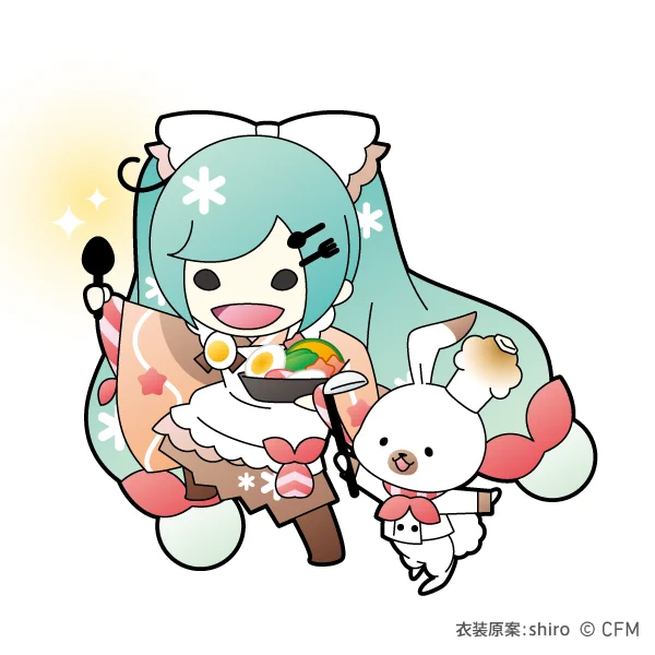 ぬっっっは!!ついに発表されたうさー! 2024年ねんどろいど雪ミク&ラビット・ユキネ衣装はこちらうさ!! 今回もしっかり雪ミクちゃんとユキネが可愛いうさね〜寒さに負けない、うまうまあったか #スープカレー を召し上がれうさ☆ #雪ミク #ラビット・ユキネ