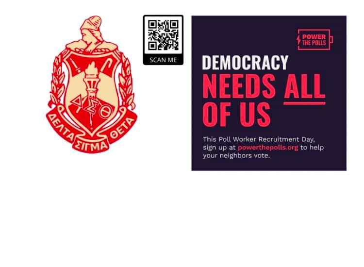 Did you know that August 23, 2023, is National #PollWorkerRecruitmentDay? Democracy depends on ordinary people who make sure every election runs smoothly. Sign up to be a poll worker: powerthepolls.org. 
#DeltasPowerDemocracy #DeltasPowerThePolls
#DST1913 
#DSTATX1930