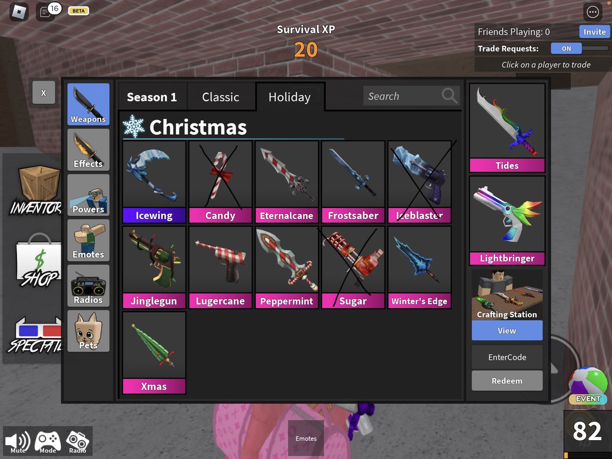 Courxney6758's tweet photo. Trading MM2 knifes and guns for Royale High diamonds or sets or a halo ! NGF - don’t offer if ur not gonna go first 
( the knifes or guns that have a cross on them are no longer available ) 
#mm2 #murdermystery2trades #MM2 #mm2trades #royalehigh #royalehighcrosstrade https://t.co/WNANxsC9VZ