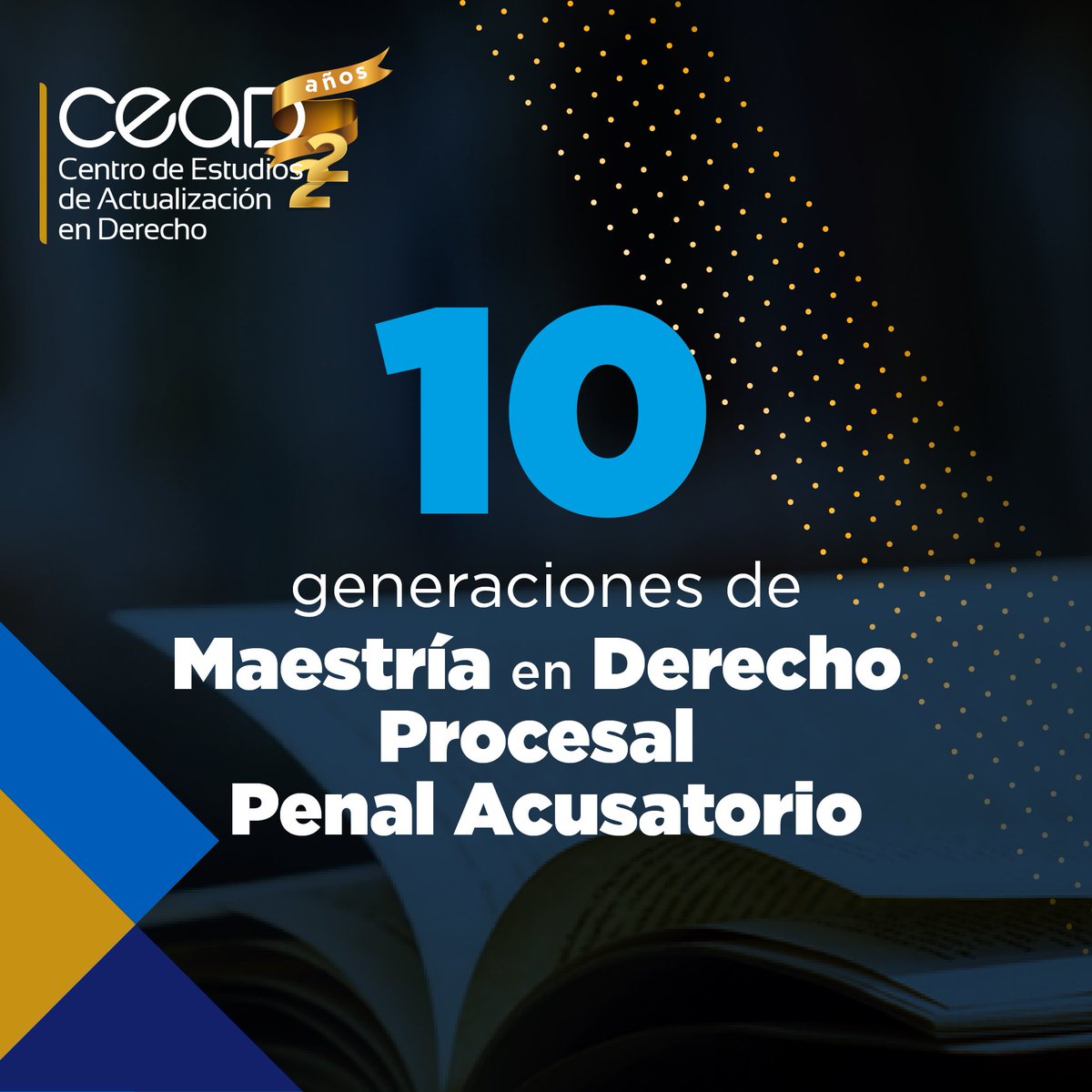 ceadmx's tweet photo. CEAD conmemora 22 años de labor ininterrumpida. Deseamos compartir y celebrar con quienes han sido parte de nuestra historia.
¡Nuestro más sincero agradecimiento a todas!

#aniversario #maestrias #abogacia https://t.co/wcgu9bMNu2