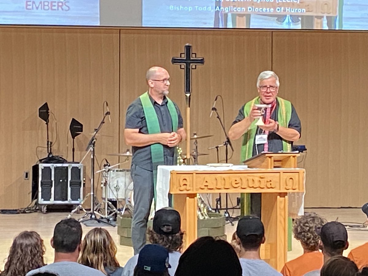An honour to co-preside with <a href="/ToddTownshend/">Todd Townshend</a> at opening eucharist #CLAYgathering2023 <a href="/ESynodELCIC/">Eastern Synod-ELCIC</a> <a href="/diohuron/">Diocese of Huron</a> <a href="/ELCICinfo/">ELCIC</a> <a href="/generalsynod/">Anglican Church of Canada—ACC</a>