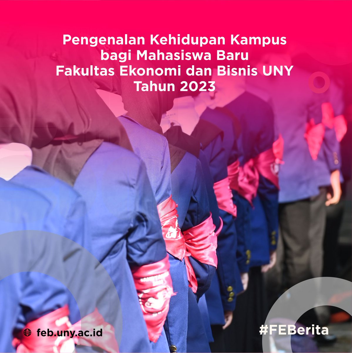 febunyofficial's tweet photo. Lebih dari 1000 mahasiswa baru Fakultas Ekonomi dan Bisnis (FEB) UNY menjalani Pengenalan Kehidupan Kampus bagi Mahasiswa Baru (PKKMB) tingkat fakultas, Kamis (10/8) lalu bertempat di taman Pancasila.
#PKKMB #PKKMB2023 #PKKMBFEBUNY #FEBerita #FEBright #FEBUNY https://t.co/C3bJN18toy