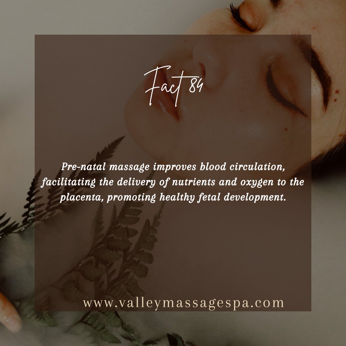 Join us at Valley Massage Spa for 100 days of massage facts! Discover the benefits of pre-natal massage and experience ultimate relaxation. Book your appointment today and let our skilled therapists take care of you. #ValleyMassageSpa #PrenatalMassage #Relaxation