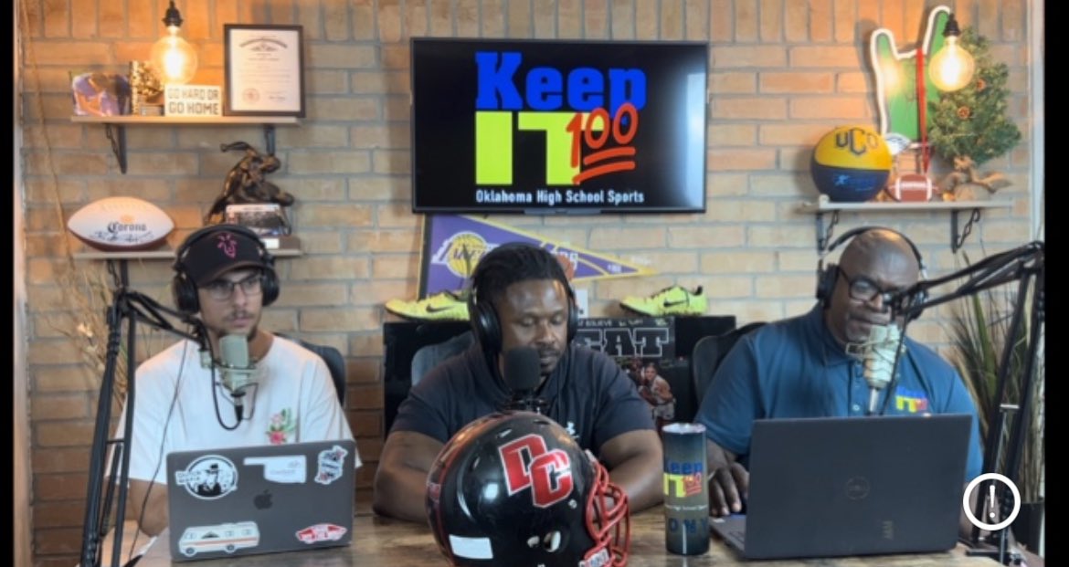 Come check out Keep It 💯at <a href="/HarrahPantherFB/">Harrah Football</a> media day Friday 8 -11-23 from 6- 8:15 <a href="/jl_lewis/">Jonah Lewis</a> <a href="/ethan_z_davis/">Ethan Davis</a>  <a href="/lukesellers2024/">Luke Sellers</a> <a href="/HarrahWBB/">Harrah Lady Panthers Basketball</a> @NE_Ok_HS_Sports <a href="/okspotlight/">Oklahoma Spotlight</a> <a href="/QBiOklahoma/">QBImpact Oklahoma</a> <a href="/okprepsextra/">OK Preps Extra</a> <a href="/okprepsapp/">okprepsapp</a> <a href="/PrepRedzoneNext/">Prep Redzone 𝙉𝙀𝙓𝙏 🏈</a> <a href="/PrepRedzoneOK/">Prep Redzone Oklahoma</a> <a href="/CoachBliek/">Chris Bliek</a> <a href="/jkieseljohnson/">Jessica Johnson</a> <a href="/HarrahBoys/">Harrah Boys Basketball</a>