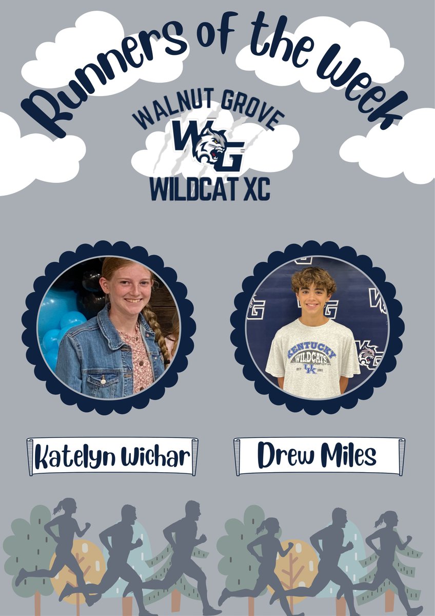 WGHS_XCTrack's tweet image. Congratulations to our 1st ever WGXC Runners of the Week! We are so excited for all that this program is already doing! The sky is the limit! #TheStandard @WalnutGroveHS @PISD_Athletics