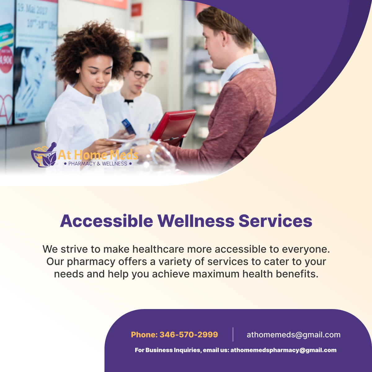 AtHomeMeds's tweet photo. Avail of our pharmaceutical services today and experience a convenient wellness journey.

#RetailPharmacy #AccessibleWellness #PearlandTX https://t.co/5OklYuPloc