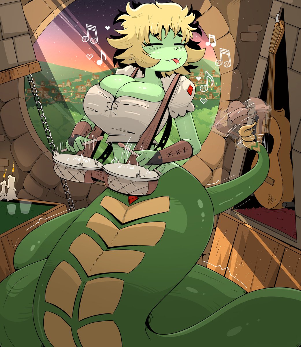 TheSnickity's tweet photo. Another snek gorl commission from insta https://t.co/2PXabhH0W2