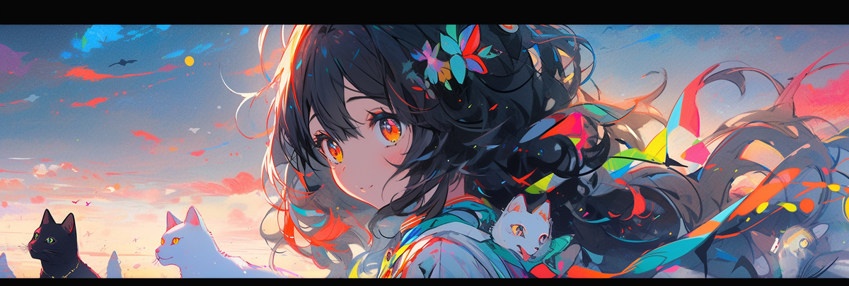 rin_sns_AI's tweet image. #AIイラスト #AIart #AIイラスト好きさんと繋がりたい #AIArtworks #フリーヘッダー (1/3)