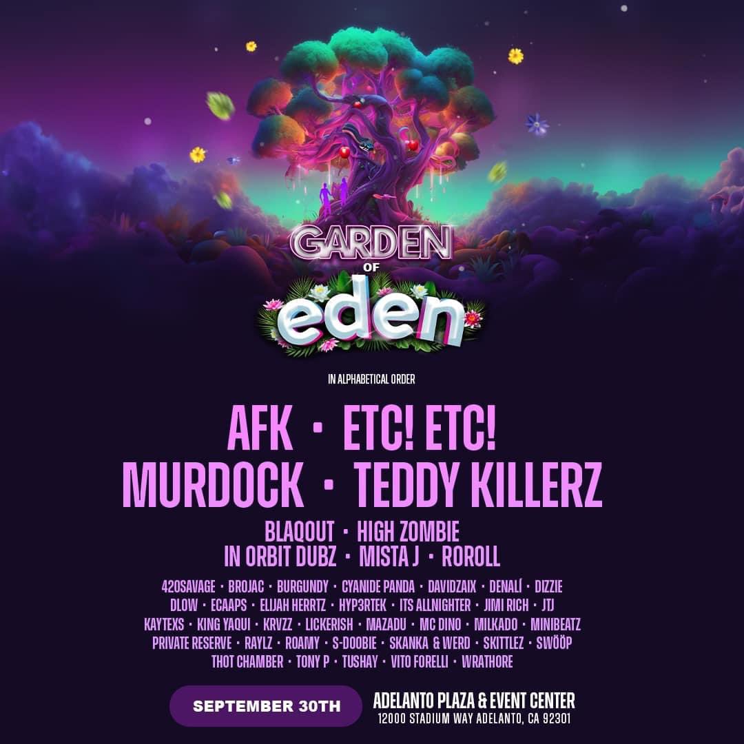 Sep 30 dropping House Bombs 
Hit the link for discount tix 

eventbrite.com/e/garden-of-ed…