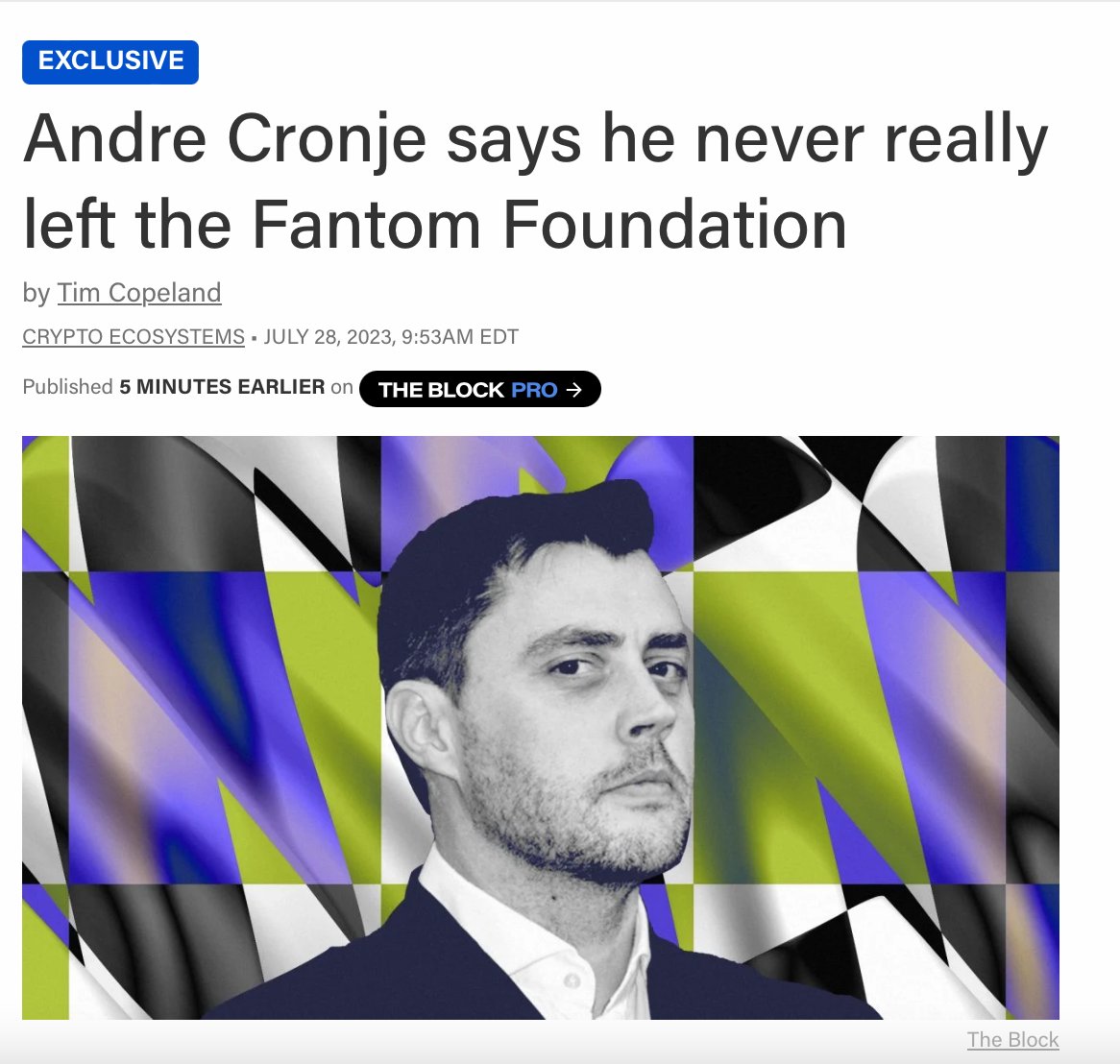 austin_le161's tweet image. Andre Conje bảo là chưa bao giờ rời bỏ #fantomfoundation và đang có ý định làm $OP va $ARB stack, link với #ETHEREUM để có thêm liquid cho Fantom

Có thể là đang tung tin để fomo $FTM 
Anh em để ý con này nhé. Vào thì cài SL 10%