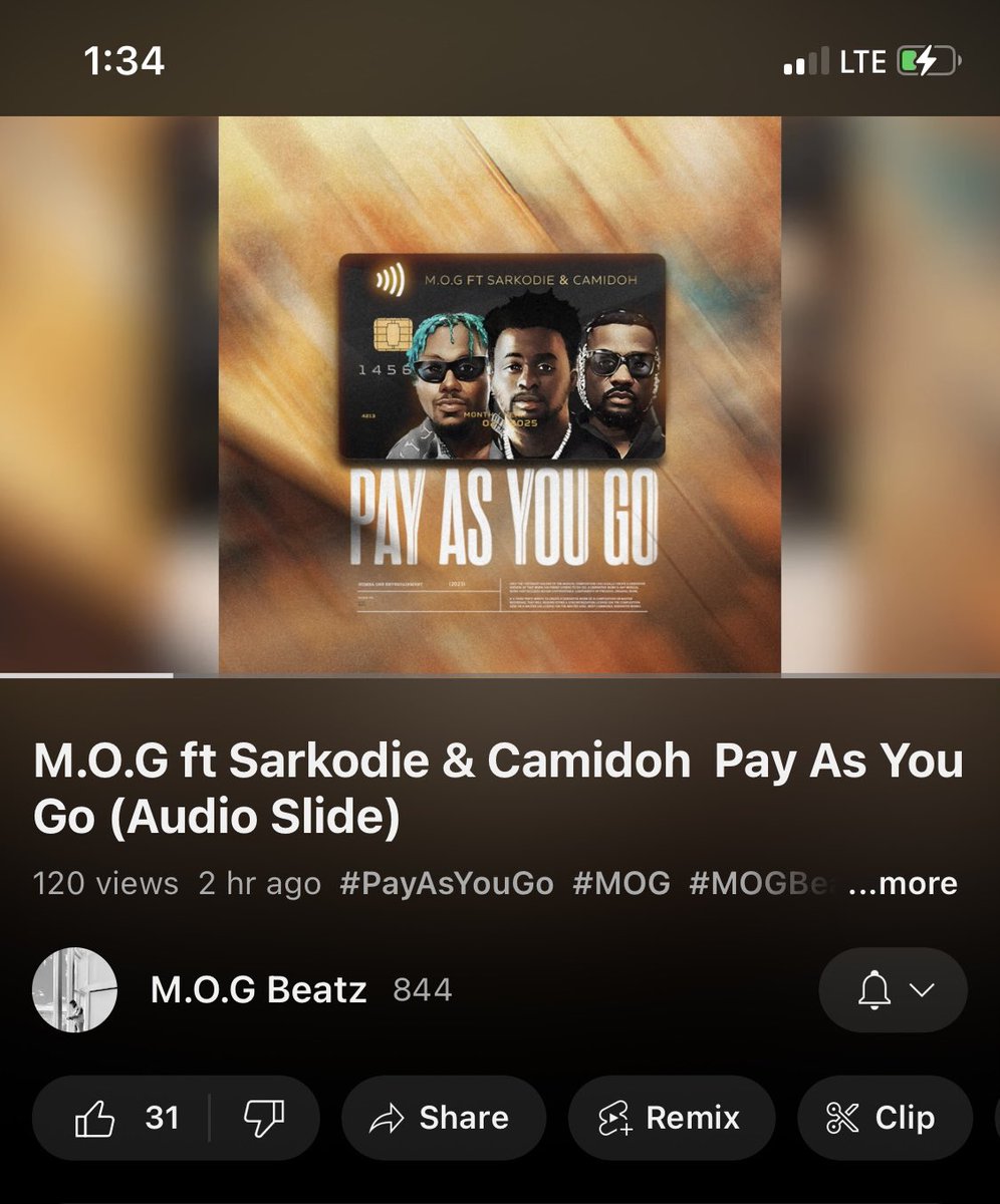 Eeeiii eeiii Eeii I swear say Mants3 @sarkodie is yet to start this rap shit heeerrrr sweet voice paa this and TopBoy @Camidoh di3 bro you go day the game inside keep waaa ❤️🙏 #PayAsYouGo really deserve that attention and big up to the Number one @MOGBeatz 🫡🔥🔥🔥🔥🔥🔥