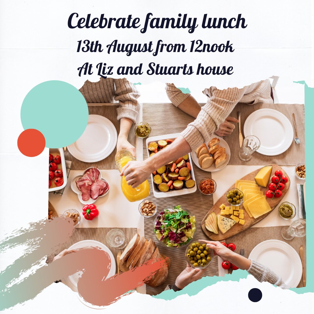 On Sunday 13th August from 12 noon we are meeting at Liz and Stuarts house. We will be sharing lunch together and enjoying being with each other. All welcome #creatingcommunity #celebratefamily #celebratechurch