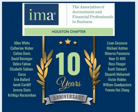 Happy 10-year anniversary to our IMA members! Congratulations and many more to come!