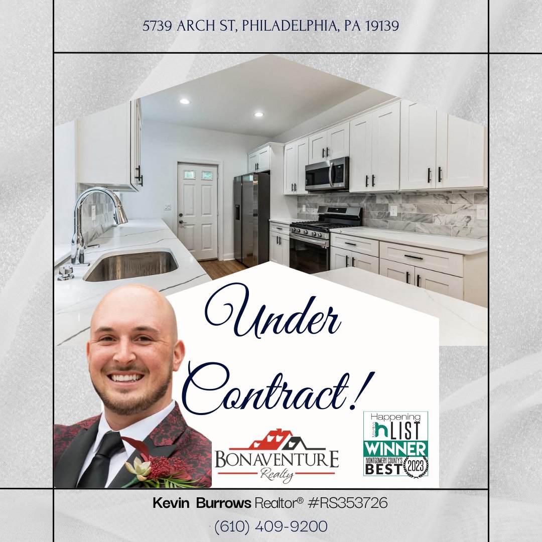 It's official - this property is under contract! Congrats to Kevin Burrows and his clients! 🍾🏠

#parealtor #philadelphia #westphiladelphia