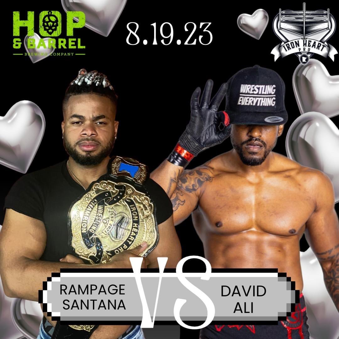 DavidAliWRSTLNG's tweet photo. AUG19! I know what I’m getting Rampage for his wedding, his first lost as champion, &amp; an ass whooping in a pear tree at @IronheartPw 

#wrestling #prowrestling #IndyWrestling #professionalWrestling #pwi #sportsentertainment
#sports #davidali #fitness #athlete https://t.co/08YgJV1SCx
