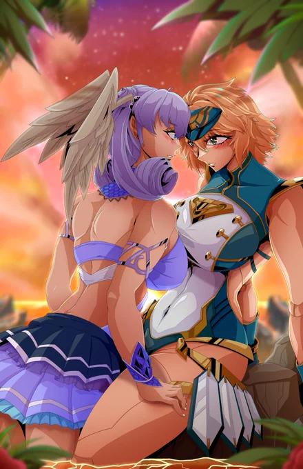 Summer with Fiora and Melia~  #Xenoblade #ゼノブレイド #XenobladeChronicles