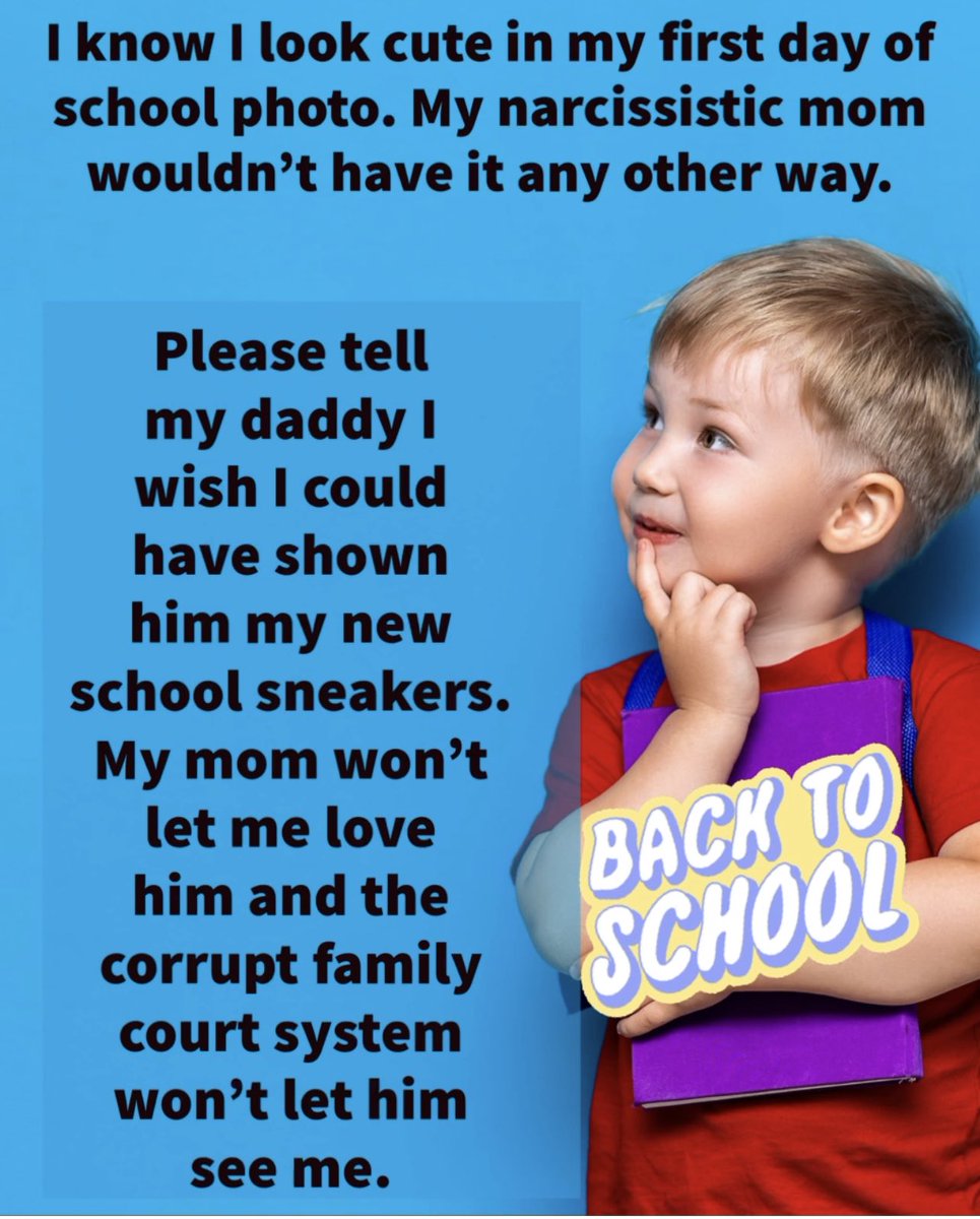 DaddyDoesntLove's tweet photo. #firstdayofschool #backtoschool #firstdayofschool2023 #firstdayofprek #firstgrade #parentalalienation #parentalalienationawareness #childabuse #corruptfamilycourtsystem #familycourt #morganandmorgan #ForThePeople https://t.co/2kFTsBmfjY