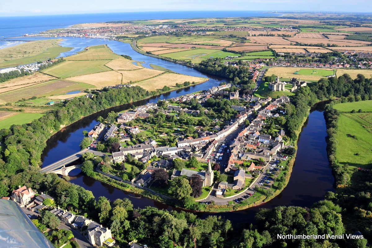 A Birds Eye view of one of the most unusual villages in the UK.

<a href="/warkworthcc/">WarkworthCC</a> (nestled in the shade of the castle) are regularly listed in the <a href="/thetimes/">The Times and The Sunday Times</a> due to their stunning location.

Alncom connecting #ultrafastbroadband in #warkworth #Northumberland #coast