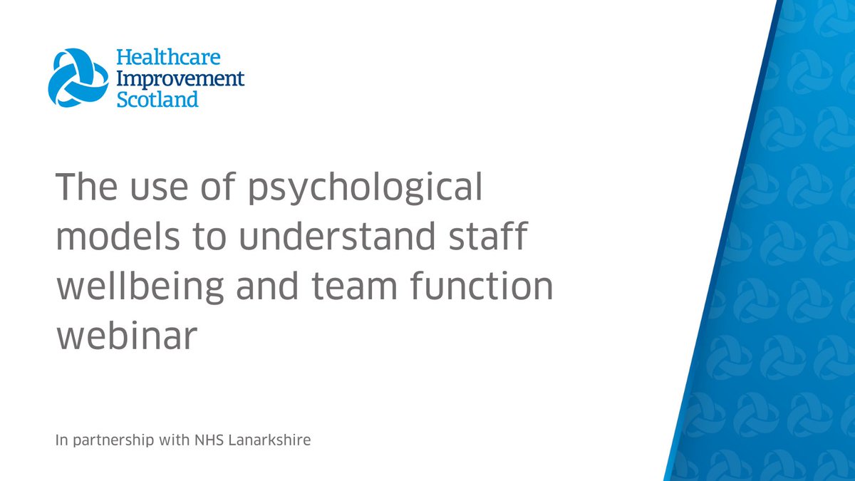 One week to go until our webinar with Dr Susan Ross and Dr Phil Smith (NHS Lanarkshire). If you work in dementia services join us to hear about the use of psychological models to understand staff wellbeing and team function. Find out more and register: ihub.scot/events/the-use…
