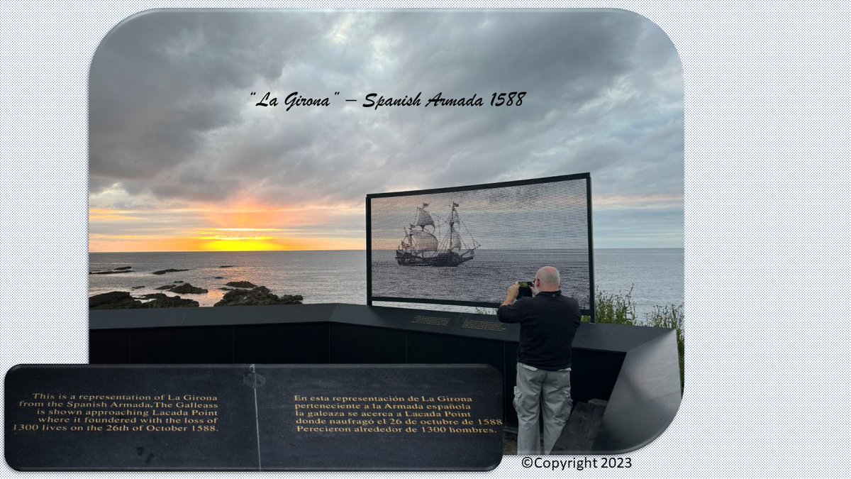 Muy orgullosos de haber contribuido a que este precioso homenaje a los náufragos de La Girona haya sido posible.
Gracias, Portballintrae Heritage Society.